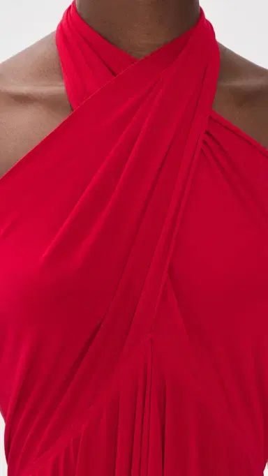 Norma Kamali Convertible Dress Tiger Red | Thumbnail 6 Norma Kamali Convertible Dress Tiger Red | Thumbnail 6