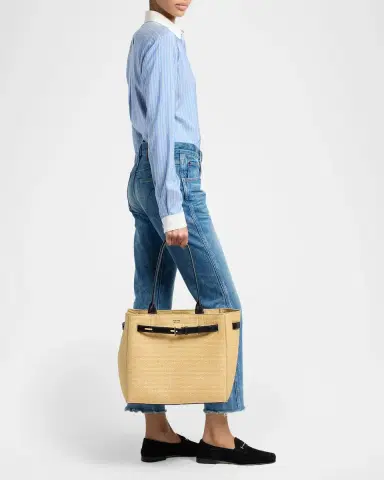 Tom Ford Audrey Large Raffia Tote Bag | Thumbnail 5 Tom Ford Audrey Large Raffia Tote Bag | Thumbnail 5