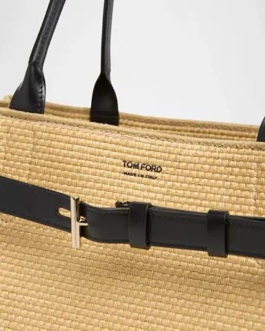 Tom Ford Audrey Large Raffia Tote Bag | Thumbnail 6 Tom Ford Audrey Large Raffia Tote Bag | Thumbnail 6