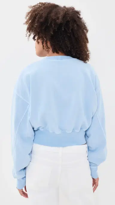 SLVRLAKE Crop Crew weatshirt kyline Blue | Thumbnail 3 SLVRLAKE Crop Crew weatshirt kyline Blue | Thumbnail 3