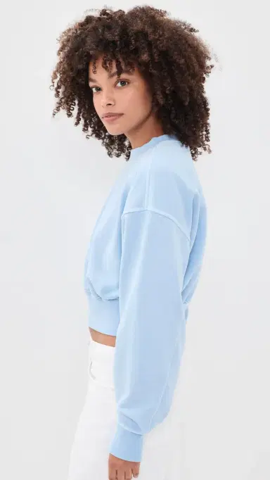 SLVRLAKE Crop Crew weatshirt kyline Blue | Thumbnail 4 SLVRLAKE Crop Crew weatshirt kyline Blue | Thumbnail 4