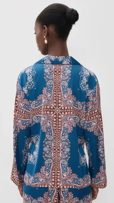 Misa Isme Bandana Button Down Shirt | Thumbnail 3 Misa Isme Bandana Button Down Shirt | Thumbnail 3