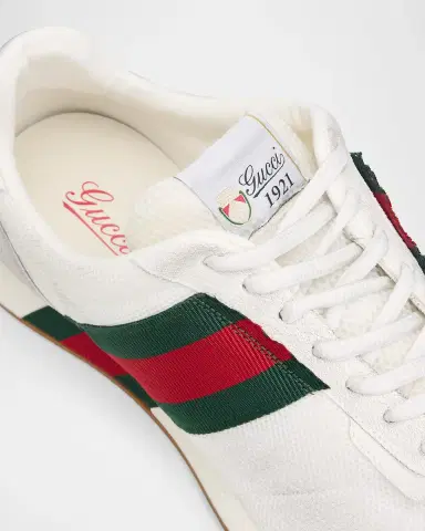 Gucci Men's Tempo Suede Low-Top Sneakers | Thumbnail 5 Gucci Men's Tempo Suede Low-Top Sneakers | Thumbnail 5