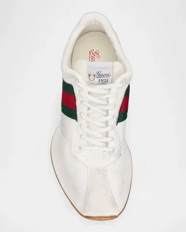 Gucci Men's Tempo Suede Low-Top Sneakers | Thumbnail 6 Gucci Men's Tempo Suede Low-Top Sneakers | Thumbnail 6