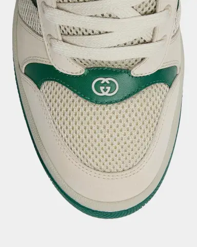 Gucci Men's Screener Leather & Mesh Low-Top Sneakers | Thumbnail 3 Gucci Men's Screener Leather & Mesh Low-Top Sneakers | Thumbnail 3