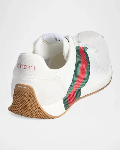 Gucci Men's Tempo Suede Low-Top Sneakers | Thumbnail 3 Gucci Men's Tempo Suede Low-Top Sneakers | Thumbnail 3