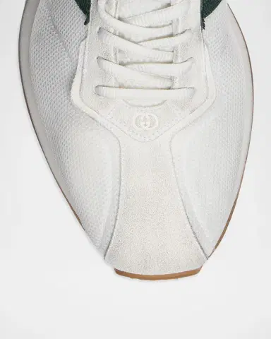Gucci Men's Tempo Suede Low-Top Sneakers | Thumbnail 4 Gucci Men's Tempo Suede Low-Top Sneakers | Thumbnail 4