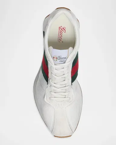 Gucci Men's Tempo Suede Low-Top Sneakers | Thumbnail 5 Gucci Men's Tempo Suede Low-Top Sneakers | Thumbnail 5