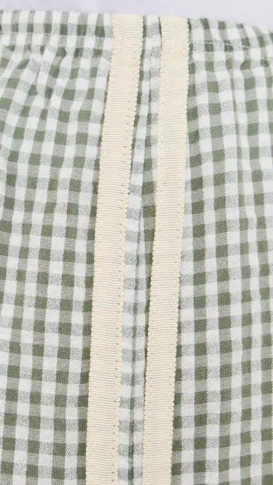 DONNI. The Cotton Gingham Stripe Crop Pants Dill | Thumbnail 6 DONNI. The Cotton Gingham Stripe Crop Pants Dill | Thumbnail 6