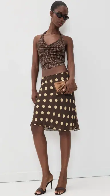 With Jean Penny Skirt Yellow Dot | Thumbnail 2 With Jean Penny Skirt Yellow Dot | Thumbnail 2