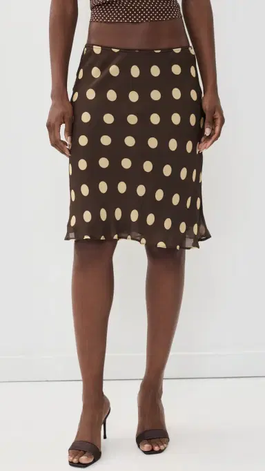 With Jean Penny Skirt Yellow Dot | Thumbnail 3 With Jean Penny Skirt Yellow Dot | Thumbnail 3