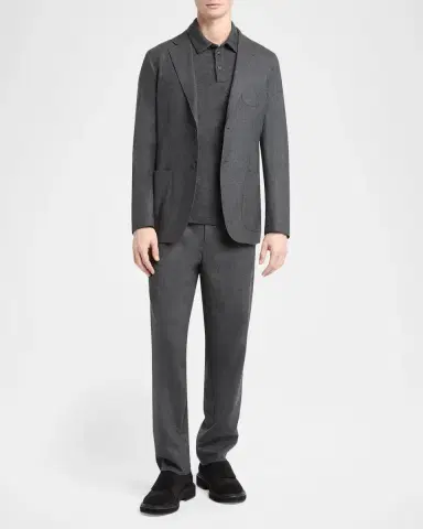 Giorgio Armani Men's Upton Cashmere-Stretch Blazer | Thumbnail 2 Giorgio Armani Men's Upton Cashmere-Stretch Blazer | Thumbnail 2