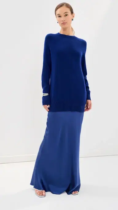 Christopher Esber onument Long Silk Dress Ink | Thumbnail 2 Christopher Esber onument Long Silk Dress Ink | Thumbnail 2