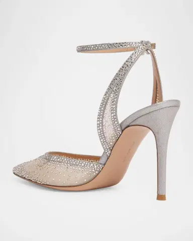 Gianvito Rossi 95mm Burma Embellished Mesh Pumps | Thumbnail 2 Gianvito Rossi 95mm Burma Embellished Mesh Pumps | Thumbnail 2