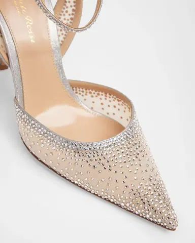 Gianvito Rossi 95mm Burma Embellished Mesh Pumps | Thumbnail 3 Gianvito Rossi 95mm Burma Embellished Mesh Pumps | Thumbnail 3