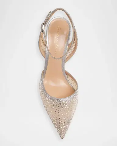 Gianvito Rossi 95mm Burma Embellished Mesh Pumps | Thumbnail 4 Gianvito Rossi 95mm Burma Embellished Mesh Pumps | Thumbnail 4