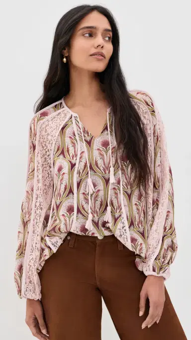 Farm Rio Birds Tree Blouse Garden edal ulticolor | Thumbnail 2 Farm Rio Birds Tree Blouse Garden edal ulticolor | Thumbnail 2