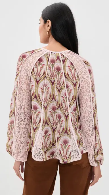 Farm Rio Birds Tree Blouse Garden edal ulticolor | Thumbnail 3 Farm Rio Birds Tree Blouse Garden edal ulticolor | Thumbnail 3