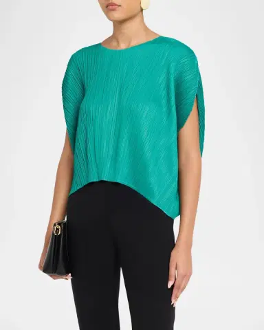Issey Miyake Monthly Colors: July Pleats Short-Sleeve Top | Thumbnail 4 Issey Miyake Monthly Colors: July Pleats Short-Sleeve Top | Thumbnail 4