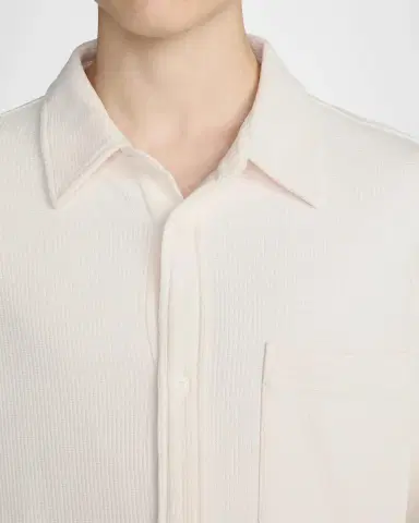 Frame Men's Cotton Waffle Texture Button-Down Shirt | Thumbnail 5 Frame Men's Cotton Waffle Texture Button-Down Shirt | Thumbnail 5
