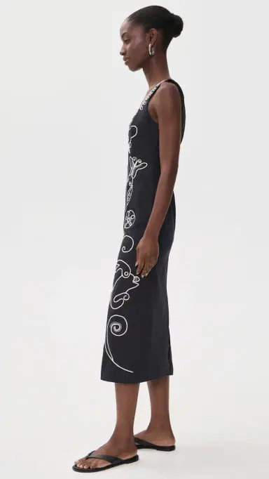Cleobella Ruxandra Midi Dress Black | Thumbnail 4 Cleobella Ruxandra Midi Dress Black | Thumbnail 4