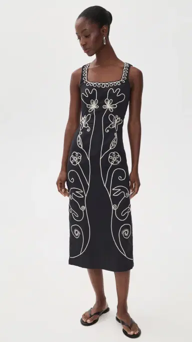 Cleobella Ruxandra Midi Dress Black | Thumbnail 5 Cleobella Ruxandra Midi Dress Black | Thumbnail 5