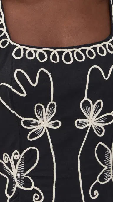 Cleobella Ruxandra Midi Dress Black | Thumbnail 6 Cleobella Ruxandra Midi Dress Black | Thumbnail 6