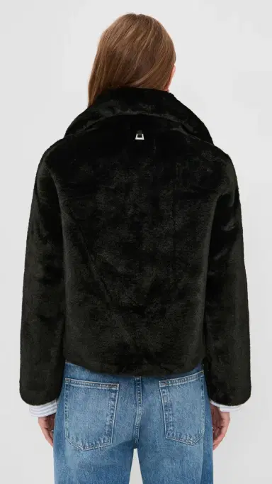 Apparis Elis Faux Fur Coat Noir | Thumbnail 3 Apparis Elis Faux Fur Coat Noir | Thumbnail 3