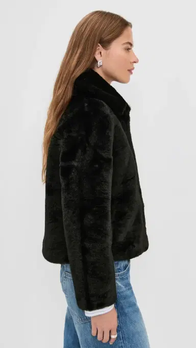 Apparis Elis Faux Fur Coat Noir | Thumbnail 4 Apparis Elis Faux Fur Coat Noir | Thumbnail 4