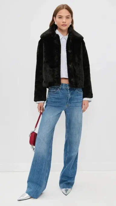 Apparis Elis Faux Fur Coat Noir | Thumbnail 5 Apparis Elis Faux Fur Coat Noir | Thumbnail 5