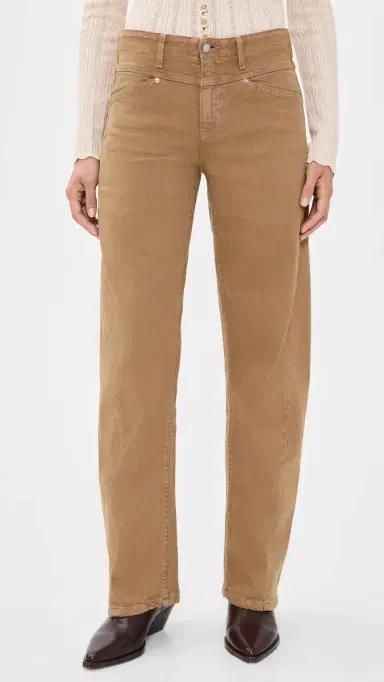 Le Jean Selena Long Barrel Jeans Honey Brown | Thumbnail 2 Le Jean Selena Long Barrel Jeans Honey Brown | Thumbnail 2