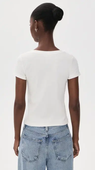 DL1961 Shrunken Tee V-Neck | Thumbnail 3 DL1961 Shrunken Tee V-Neck | Thumbnail 3