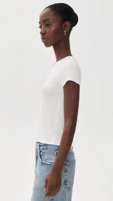 DL1961 Shrunken Tee V-Neck | Thumbnail 4 DL1961 Shrunken Tee V-Neck | Thumbnail 4