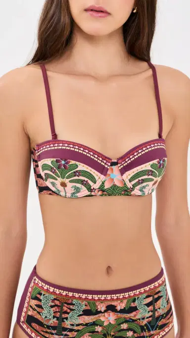 BEACH RIOT Nani Bikini Top Deep Jungle | Thumbnail 2 BEACH RIOT Nani Bikini Top Deep Jungle | Thumbnail 2