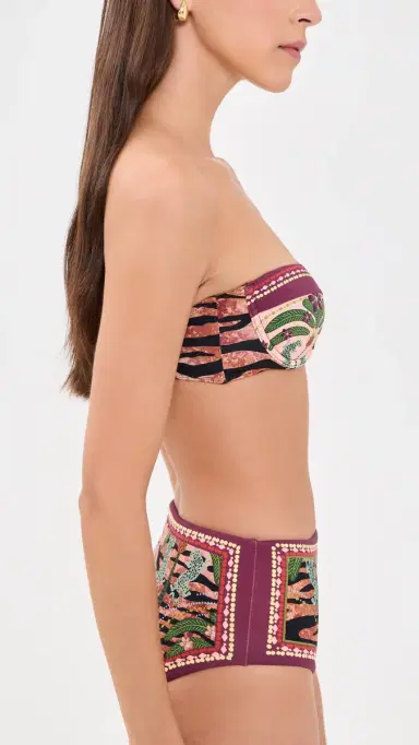 BEACH RIOT Nani Bikini Top Deep Jungle | Thumbnail 4 BEACH RIOT Nani Bikini Top Deep Jungle | Thumbnail 4