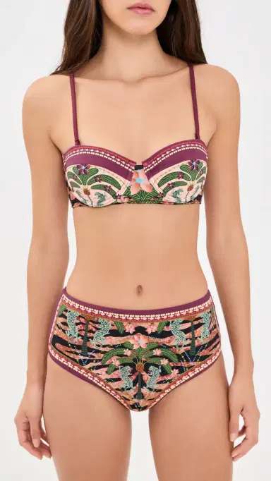 BEACH RIOT Nani Bikini Top Deep Jungle | Thumbnail 5 BEACH RIOT Nani Bikini Top Deep Jungle | Thumbnail 5