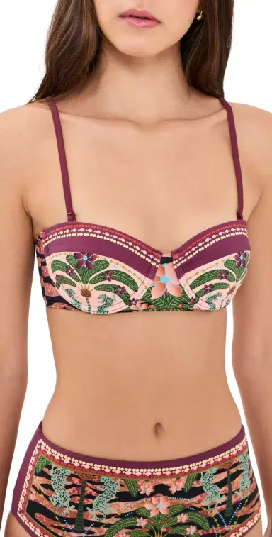 BEACH RIOT Nani Bikini Top Deep Jungle | Thumbnail 1 BEACH RIOT Nani Bikini Top Deep Jungle | Thumbnail 1