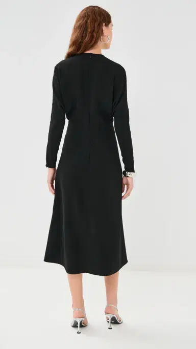 Victoria Beckham Dolman Midi Dress Black | Thumbnail 4 Victoria Beckham Dolman Midi Dress Black | Thumbnail 4