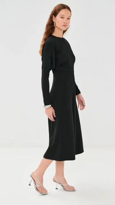 Victoria Beckham Dolman Midi Dress Black | Thumbnail 5 Victoria Beckham Dolman Midi Dress Black | Thumbnail 5