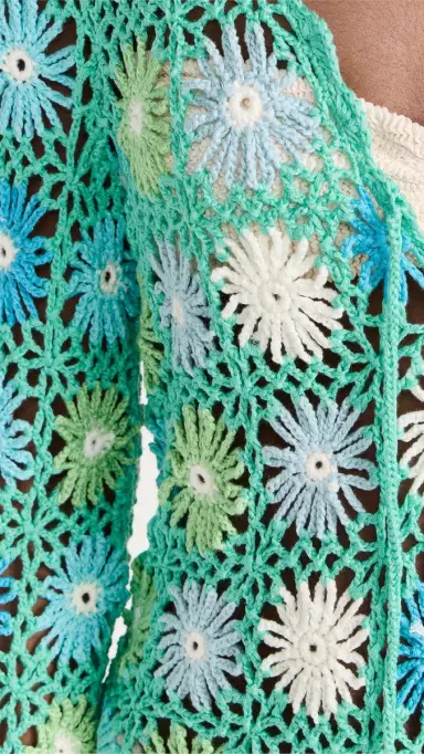 Show Me Your Mumu Vacay Mini Coverup Blue ulti Floral | Thumbnail 6 Show Me Your Mumu Vacay Mini Coverup Blue ulti Floral | Thumbnail 6