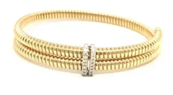 Wish Fine Jewelry 0.16ct Diamond 18K Italian Gold Bangle Bracelet | Thumbnail 1 Wish Fine Jewelry 0.16ct Diamond 18K Italian Gold Bangle Bracelet | Thumbnail 1
