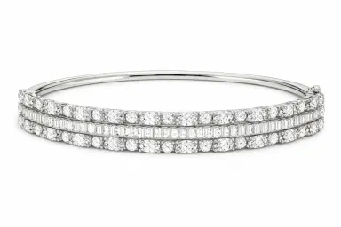 Wish Fine Jewelry 1.744ct Diamond 18K Gold Bangle Bracelet | Thumbnail 1 Wish Fine Jewelry 1.744ct Diamond 18K Gold Bangle Bracelet | Thumbnail 1