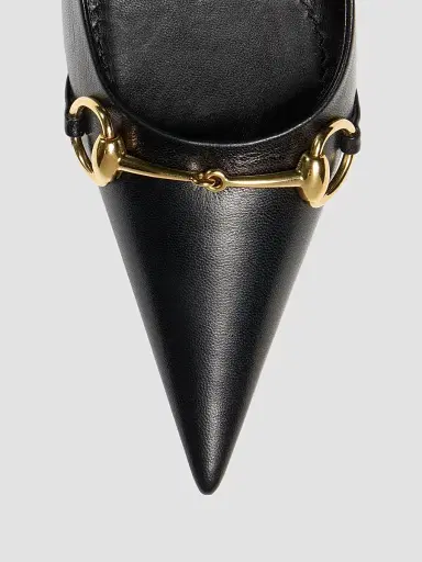 Gucci Women's Donna 80MM Leather Pumps - Black | Thumbnail 3 Gucci Women's Donna 80MM Leather Pumps - Black | Thumbnail 3