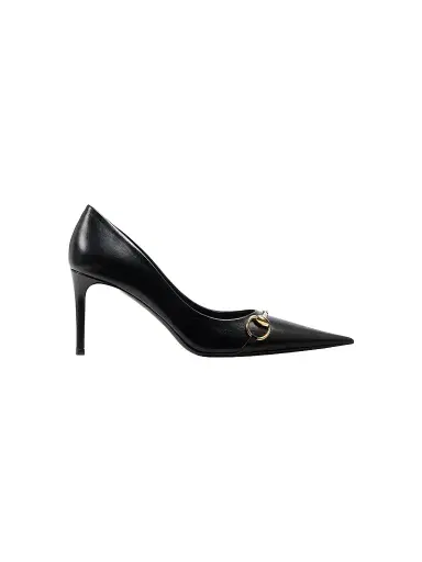 Gucci Women's Donna 80MM Leather Pumps - Black | Thumbnail 1 Gucci Women's Donna 80MM Leather Pumps - Black | Thumbnail 1