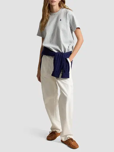 Polo Ralph Lauren Women's Logo Cotton Jersey T-Shirt - Grey Ash Heather | Thumbnail 2 Polo Ralph Lauren Women's Logo Cotton Jersey T-Shirt - Grey Ash Heather | Thumbnail 2
