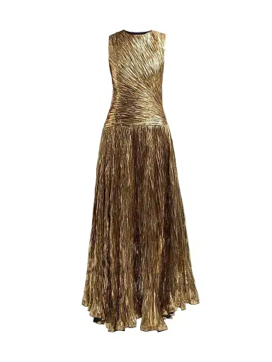 Ulla Johnson Women's Eugenia Ruched Pleated Gown | Thumbnail 1 Ulla Johnson Women's Eugenia Ruched Pleated Gown | Thumbnail 1
