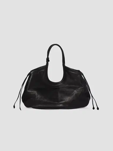 Miu Miu Women's Ivy Nappa Leather Shopping Bag - Black | Thumbnail 3 Miu Miu Women's Ivy Nappa Leather Shopping Bag - Black | Thumbnail 3