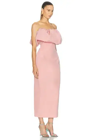 Magda Butrym Strapless Midi Dress | Thumbnail 2 Magda Butrym Strapless Midi Dress | Thumbnail 2