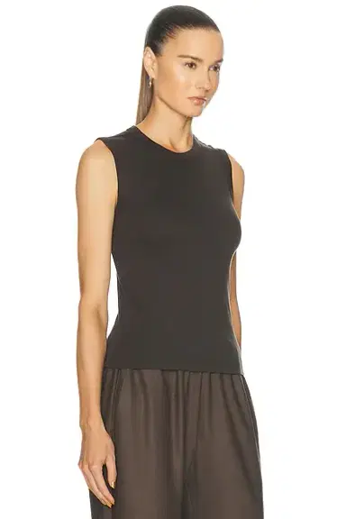 Enza Costa Supima Cotton New Classic Sleeveless Tee | Thumbnail 2 Enza Costa Supima Cotton New Classic Sleeveless Tee | Thumbnail 2