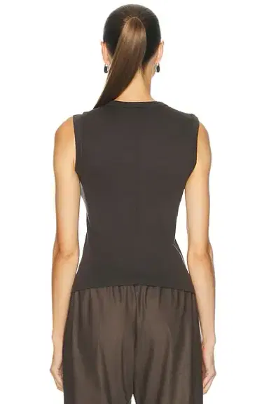Enza Costa Supima Cotton New Classic Sleeveless Tee | Thumbnail 3 Enza Costa Supima Cotton New Classic Sleeveless Tee | Thumbnail 3